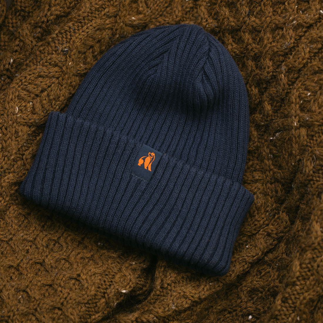 Organic Cotton Beanie - Navy by Swole Panda