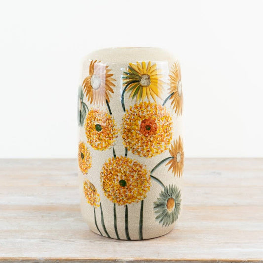 Sunflower Ceramic Vase, 30.5cm