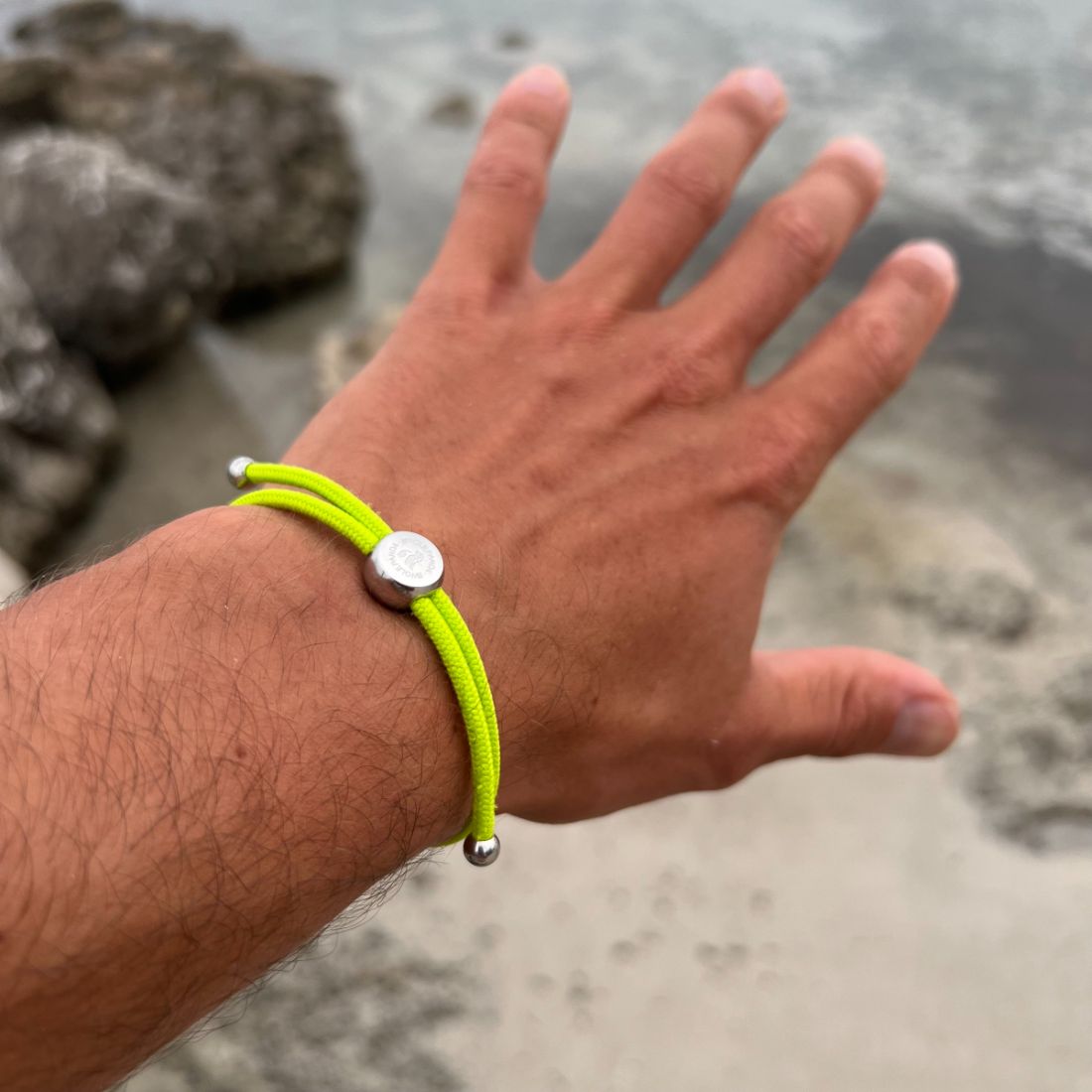 Rope Bracelet - Lime Green by Swole Panda