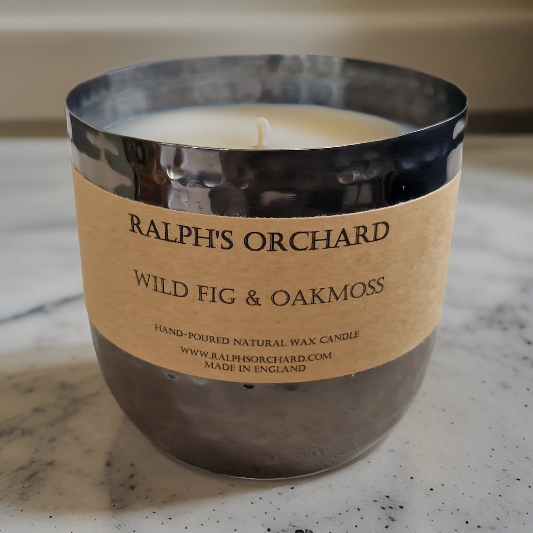 Ralph's Orchard 2-Wick Dimpled Black Candles