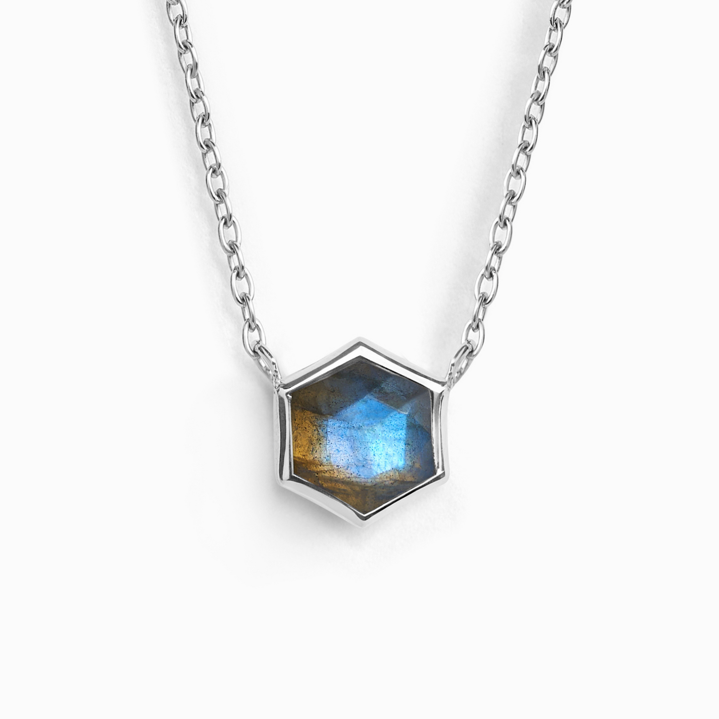 Labradorite Necklace in Sterling Silver by Vianne Jewellery