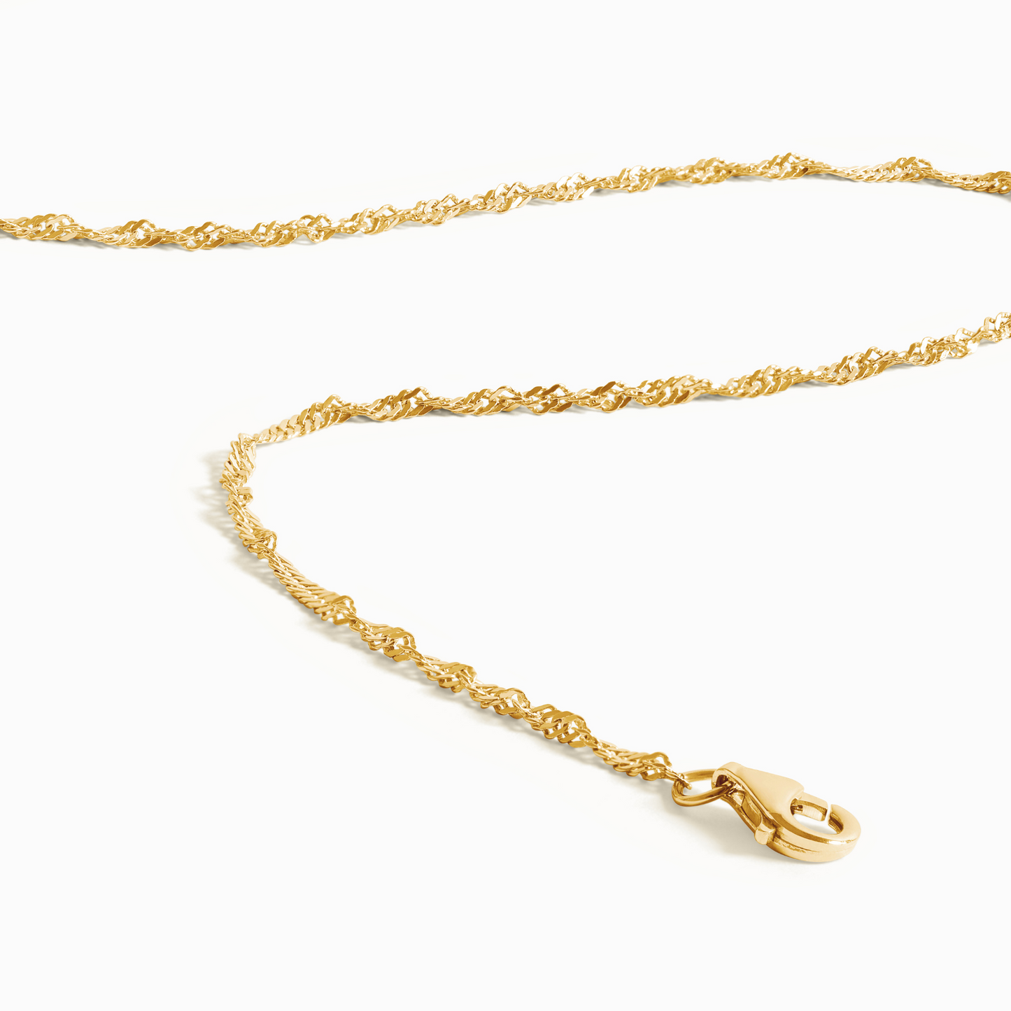 Twisted Chain Necklace in 18k Gold Vermeil by Vianne Jewellery