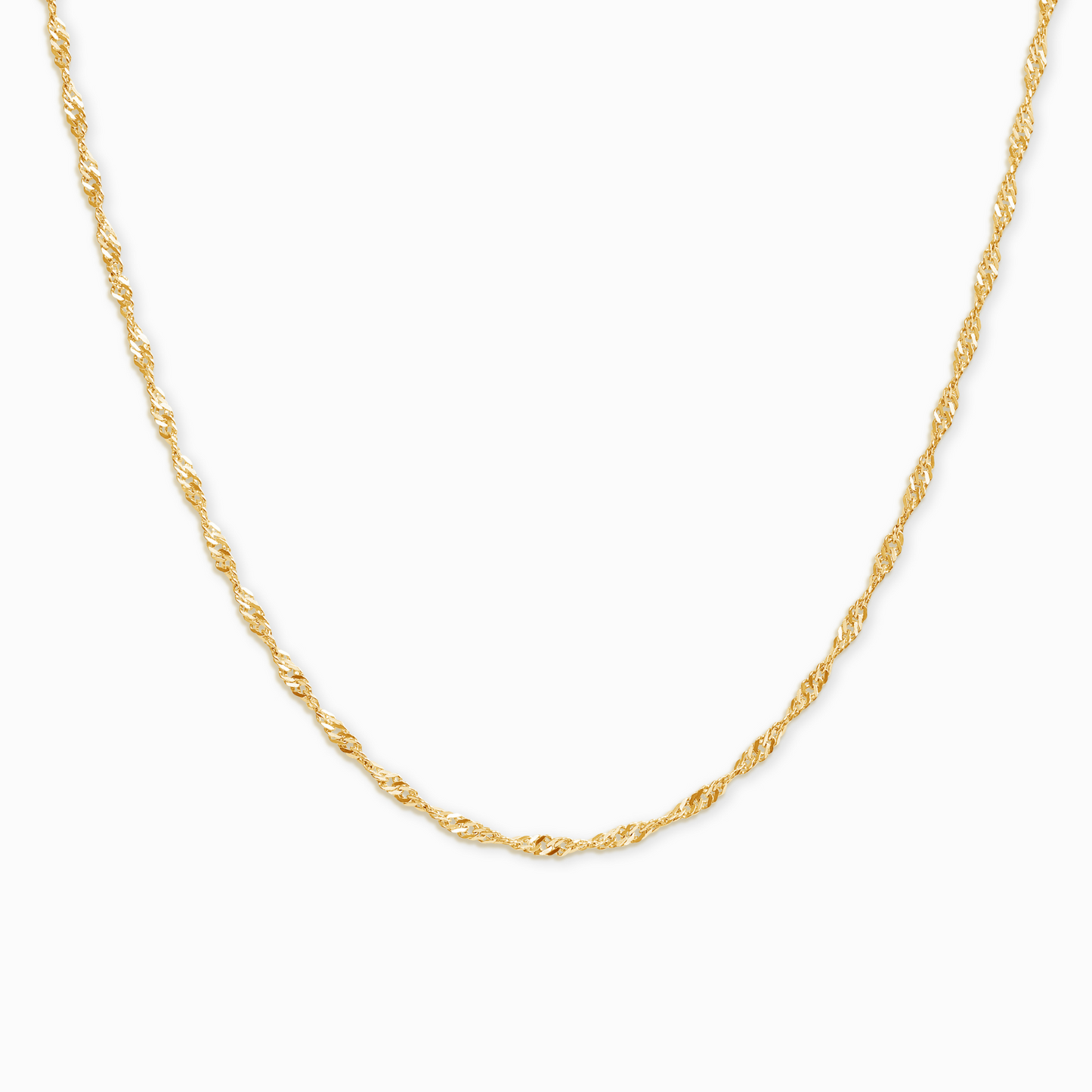 Twisted Chain Necklace in 18k Gold Vermeil by Vianne Jewellery