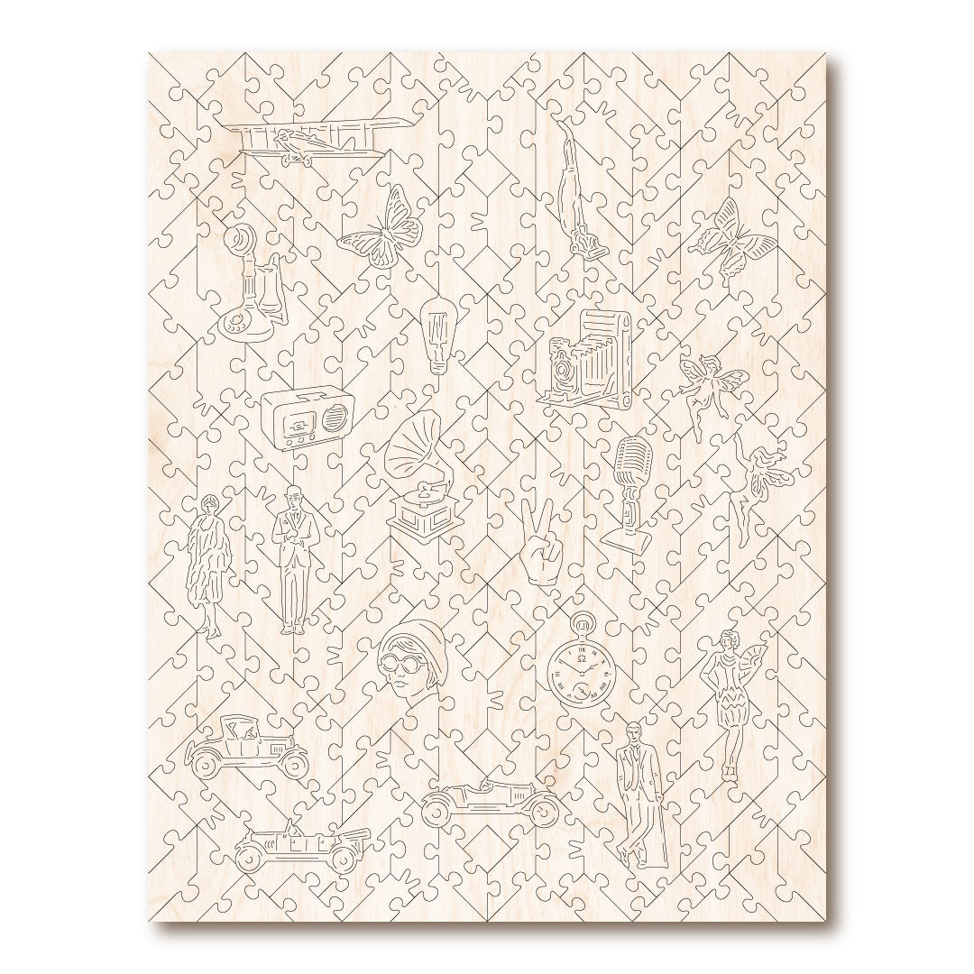 Victory Wooden The Flapper - Life,1922 Jigsaw Puzzle