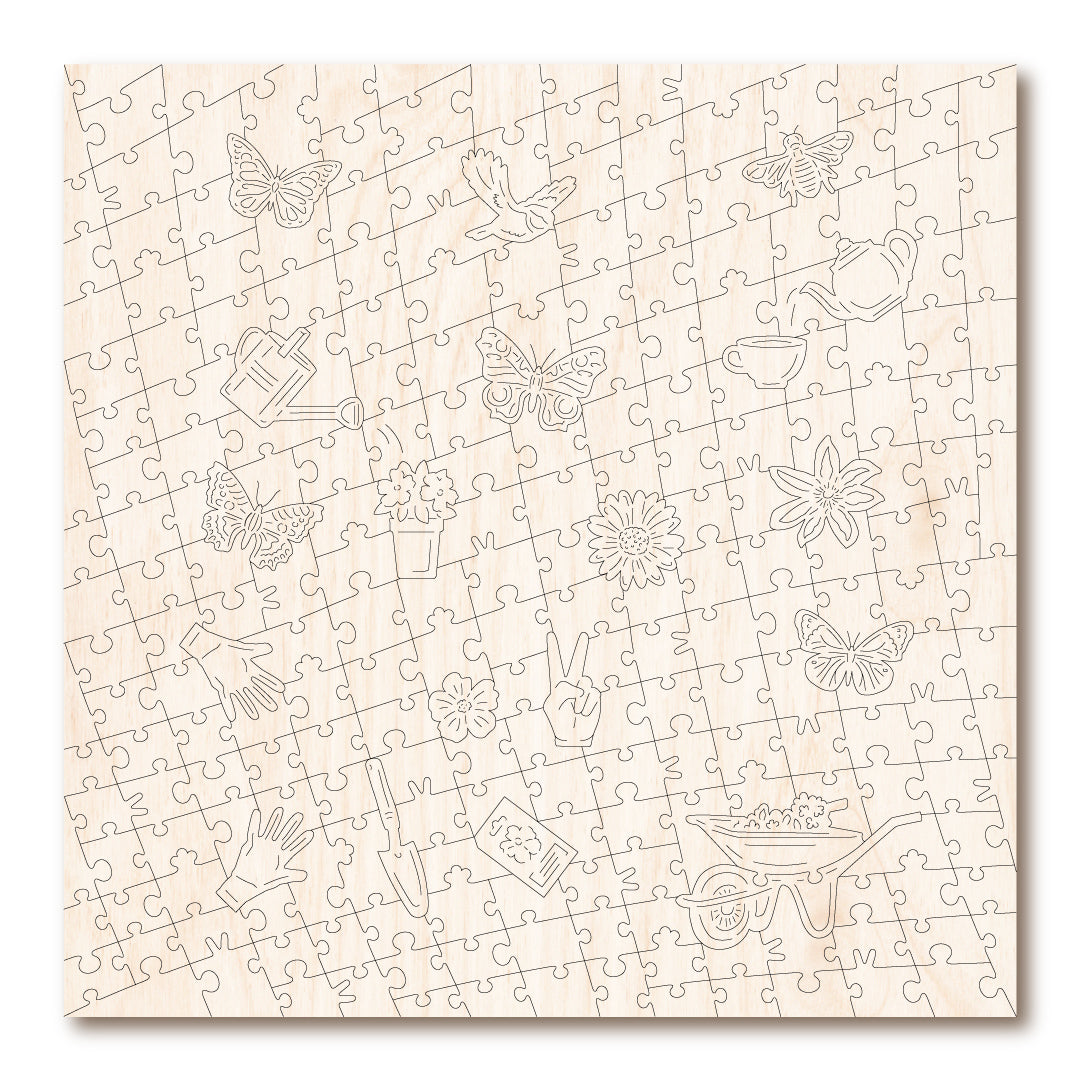 Victory Wooden Butterfly Garden Jigsaw Puzzle