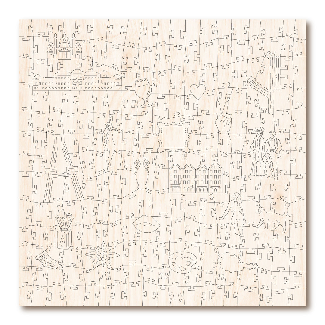 Victory Wooden The Kiss Jigsaw Puzzle