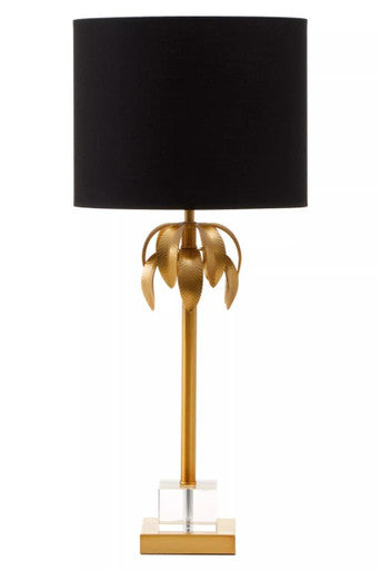 Herta Gold Palm Tree Table Lamp