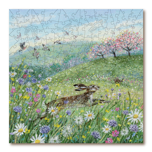 Victory Wooden Hare In The Meadow Jigsaw Puzzle