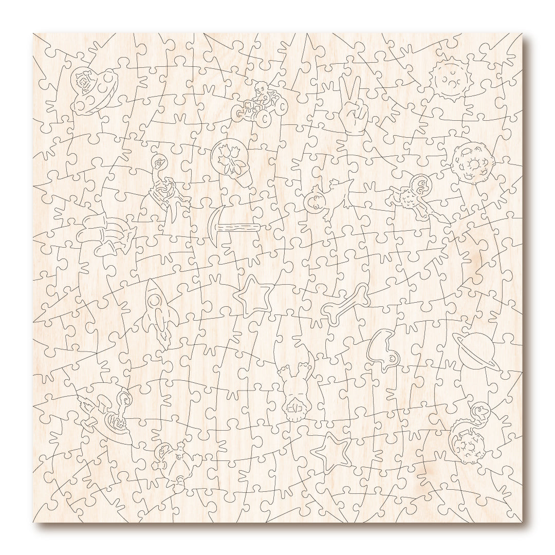 Victory Wooden Dino Moon Jigsaw Puzzle