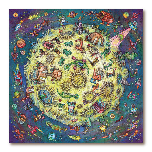 Victory Wooden Dino Moon Jigsaw Puzzle