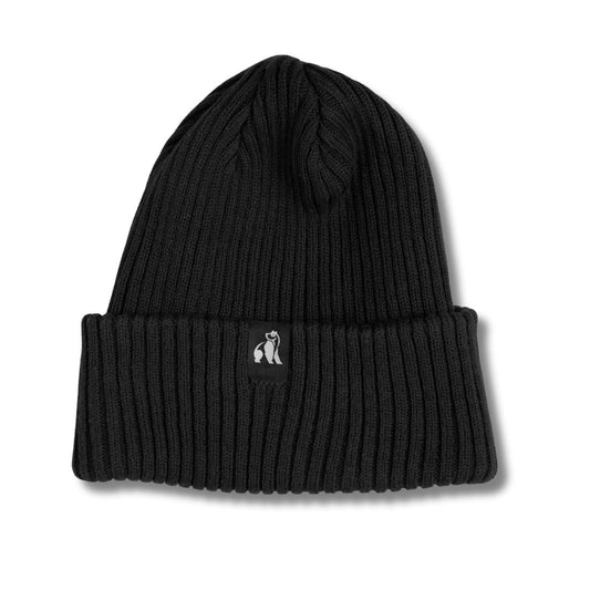 Organic Cotton Beanie - Black by Swole Panda