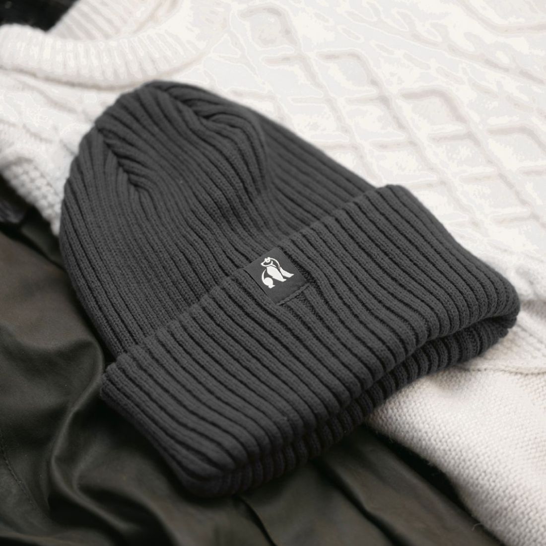 Organic Cotton Beanie - Black by Swole Panda