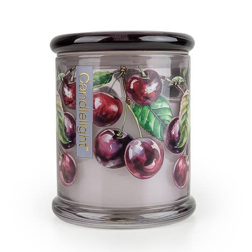 Candlelight Large Glass Jar Candle – Sour Cherry & Lime