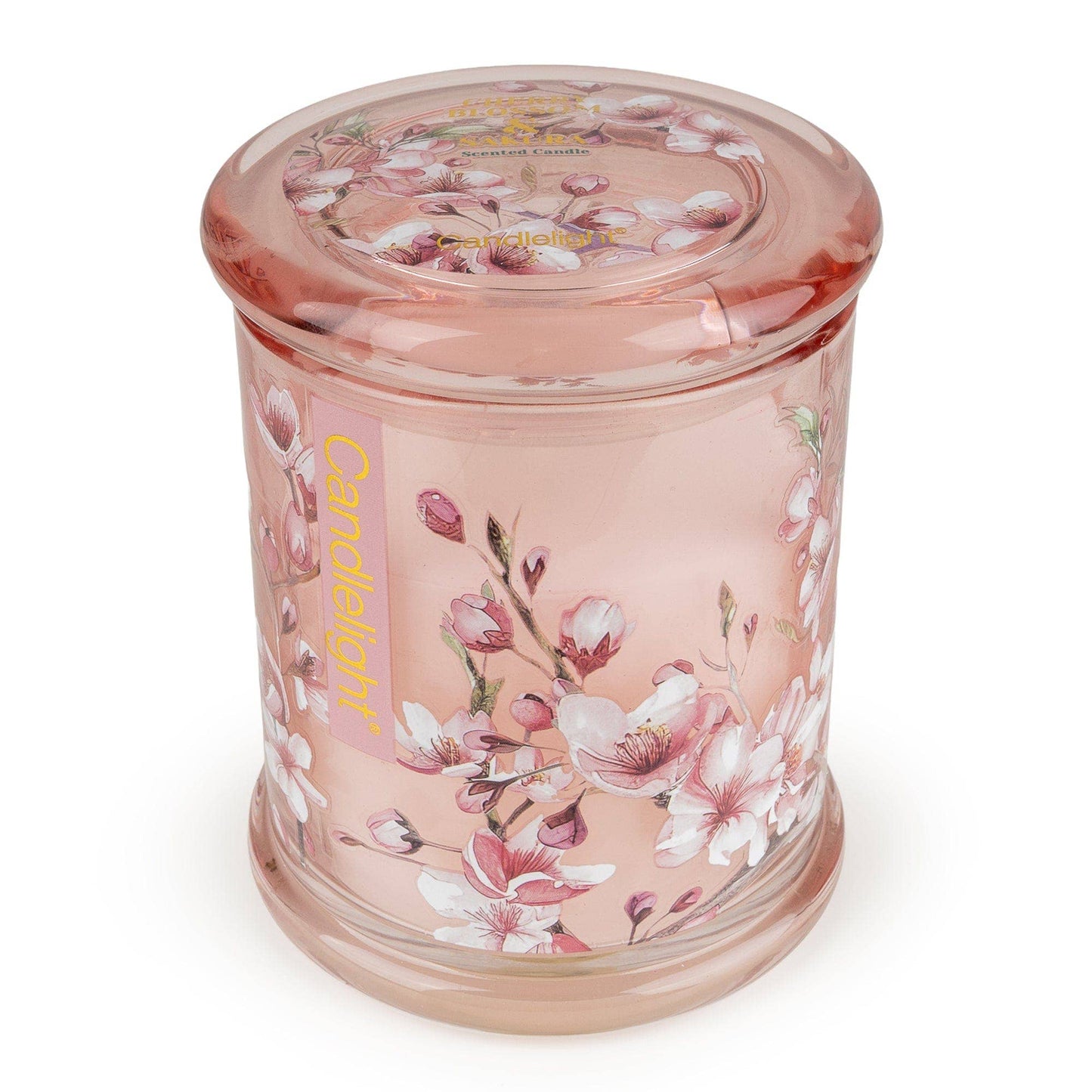 Candlelight Large Lidded Glass Candle – Cherry Blossom & Sakura
