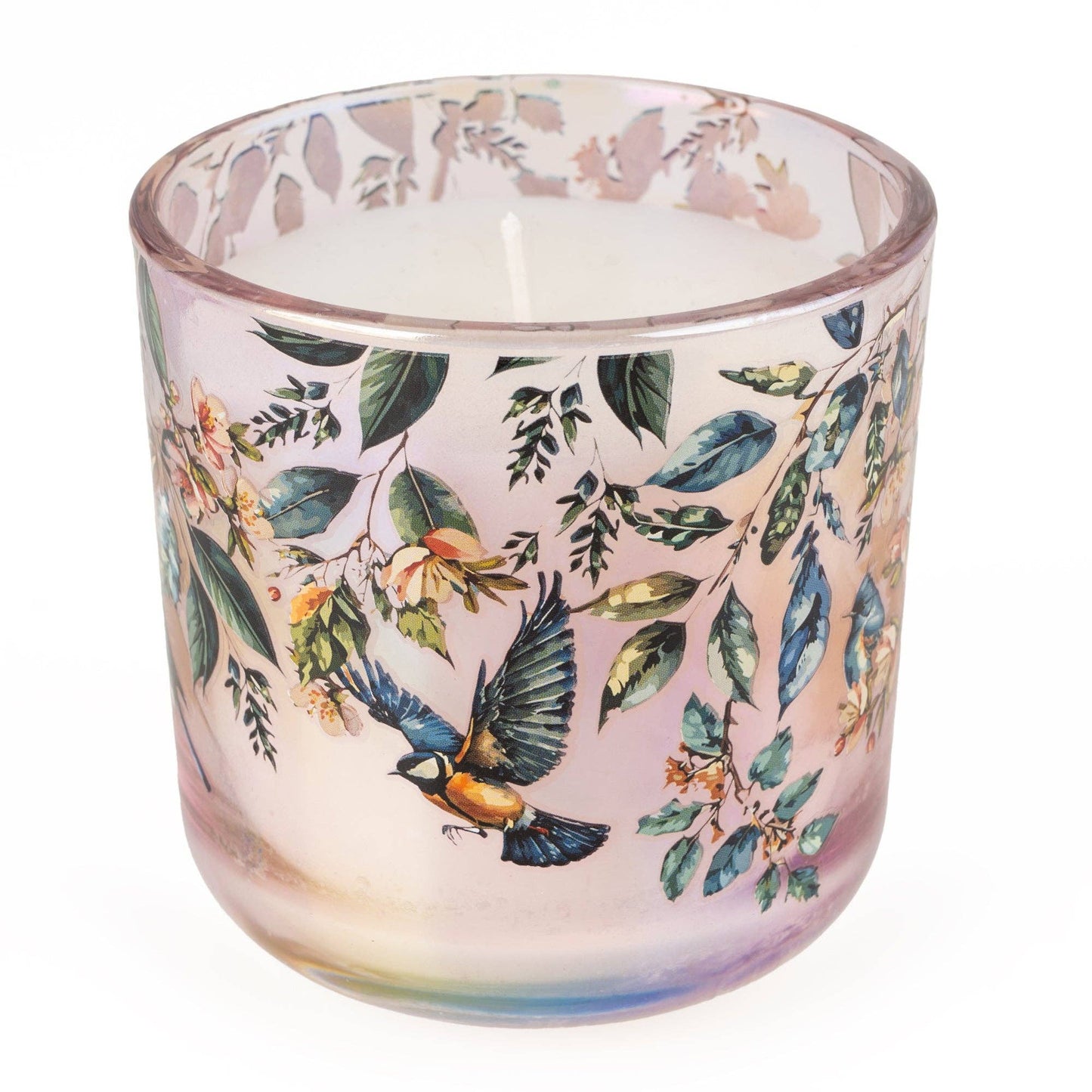 Garden Blooms Plum Lustre LED Candle