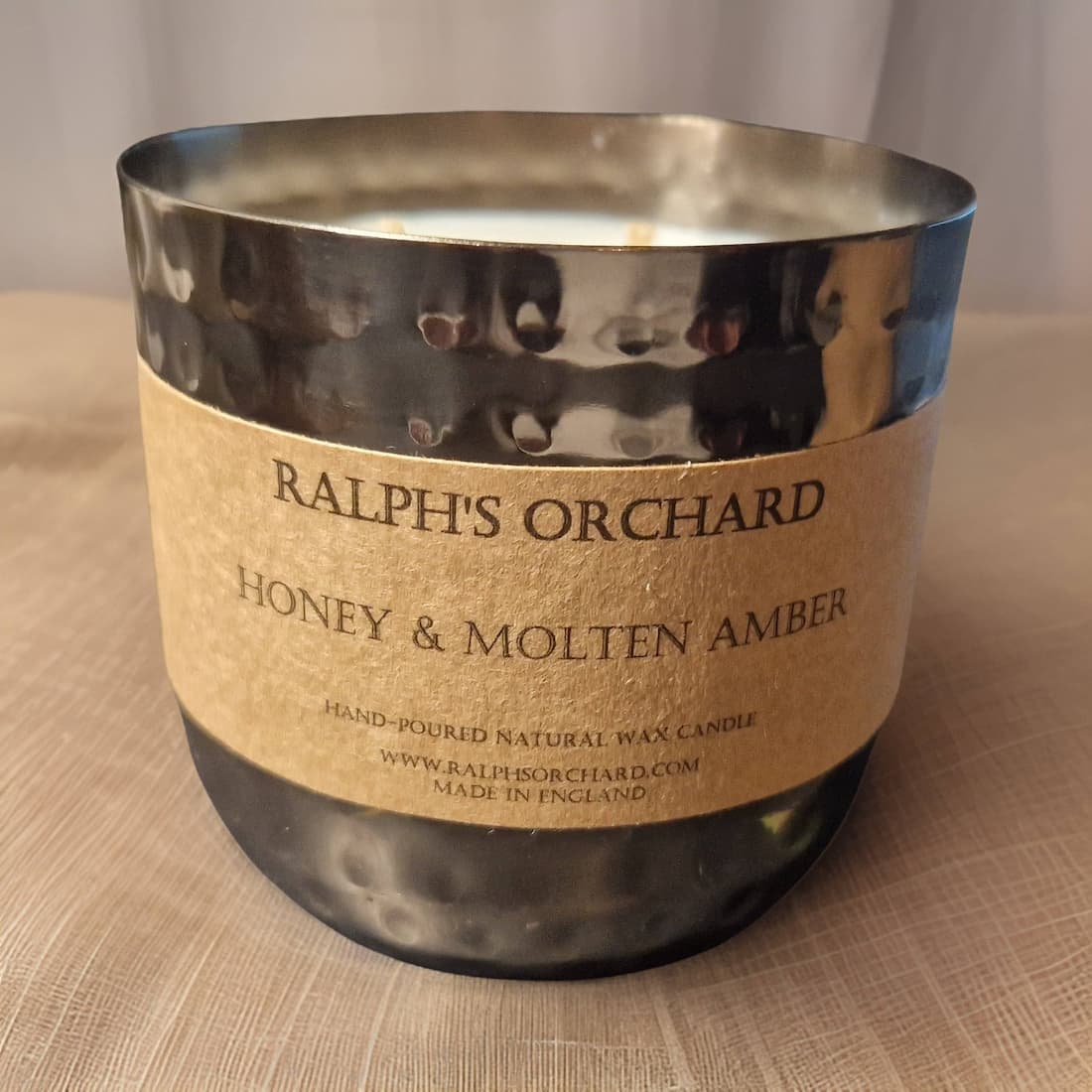 Ralph's Orchard 2-Wick Dimpled Black Candles
