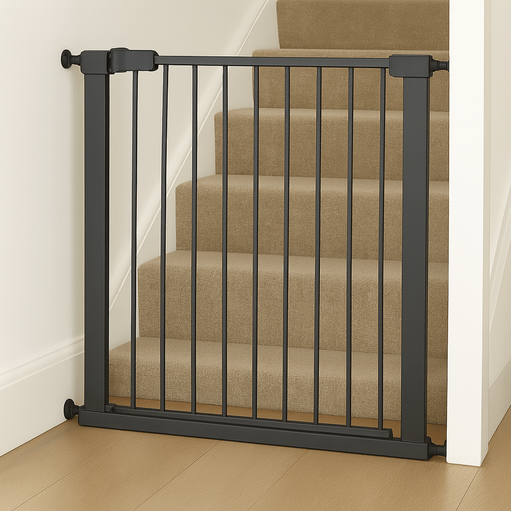 Baby Safety Stair Gate - Pressure Fit Extra Wide - Grey