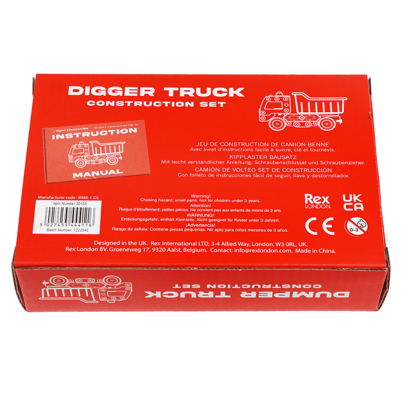 Build Your Own Dumper Truck Construction Kit