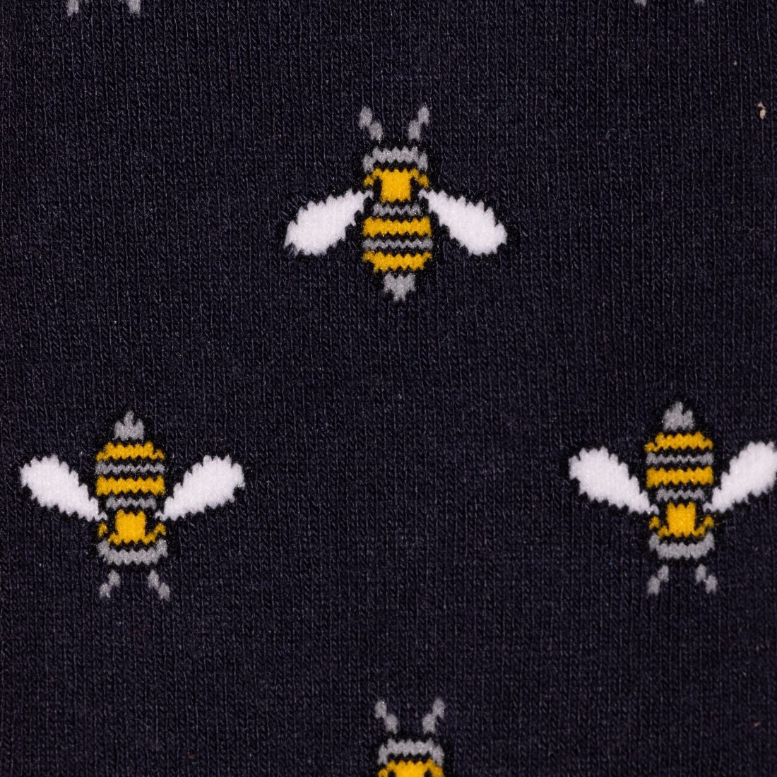 Navy Bumblebee Bamboo Socks by Swole Panda