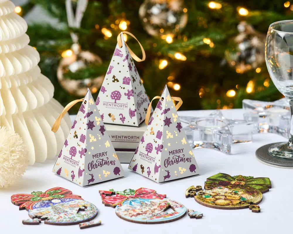 Snowy Village Bauble