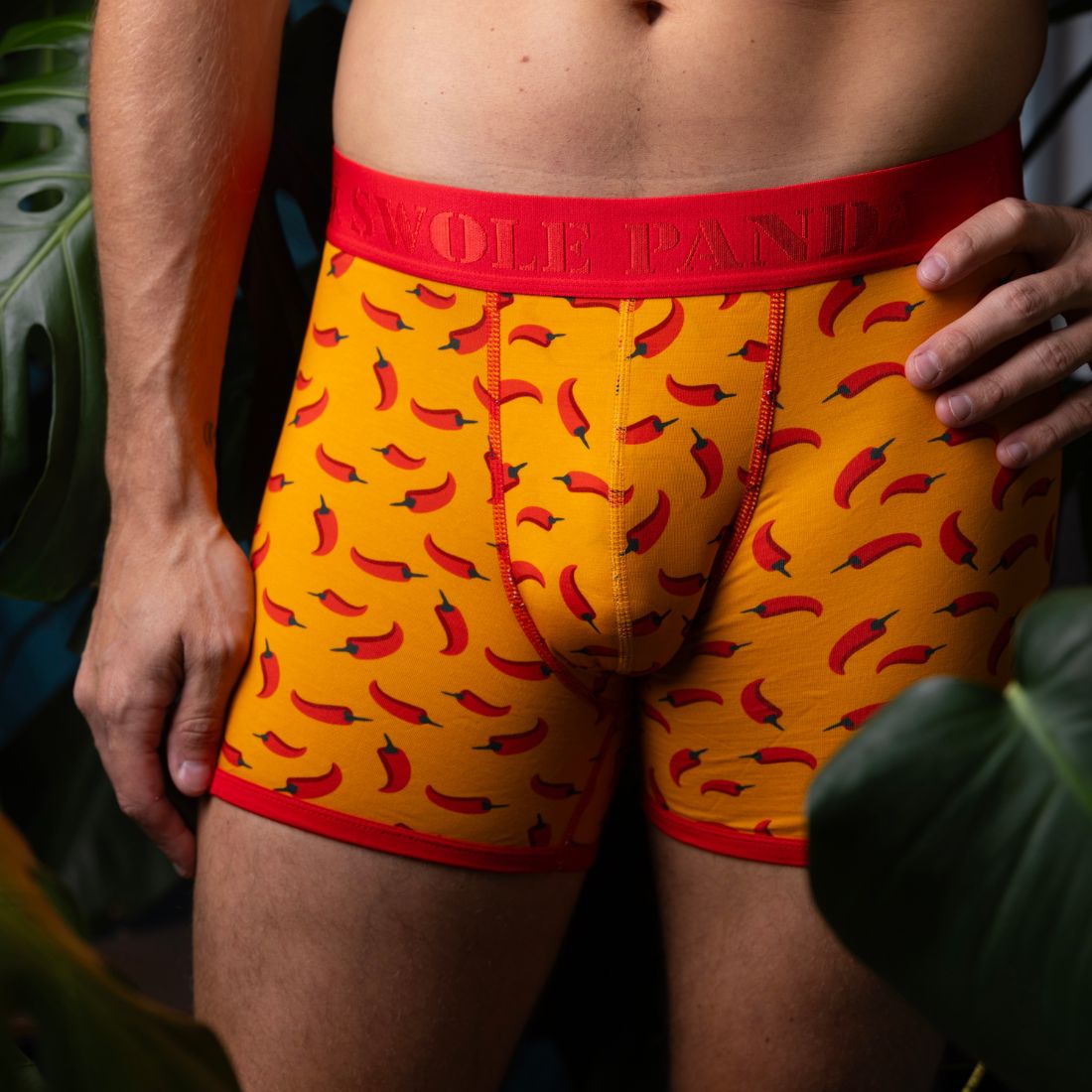 Bamboo Boxers - Chillies by Swole Panda