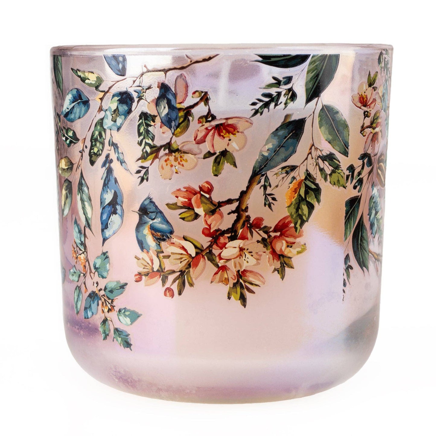 Garden Blooms Plum Lustre LED Candle