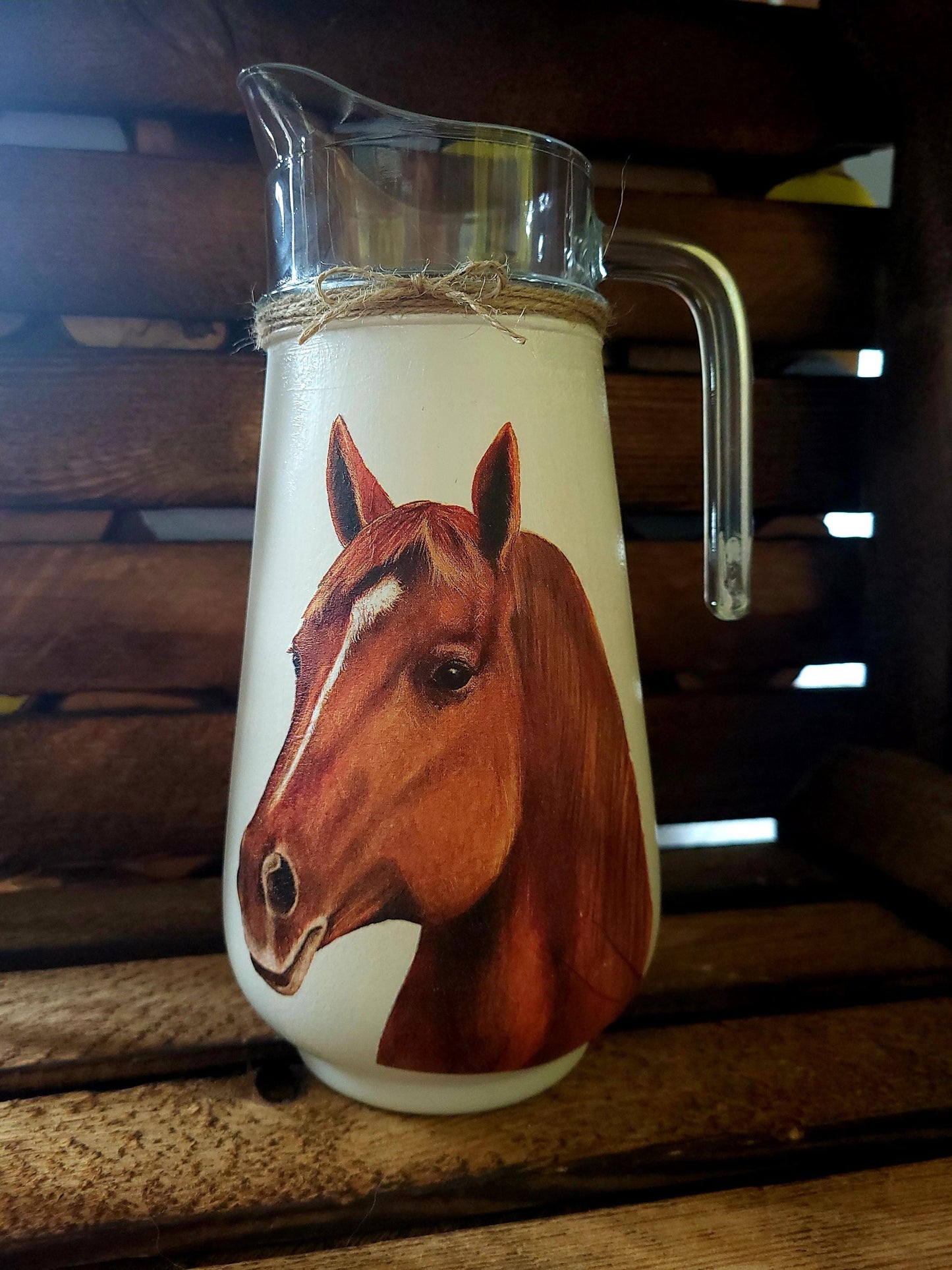 Glass Jug / Milk Jug / Water Jug/ Vase / Farm animals