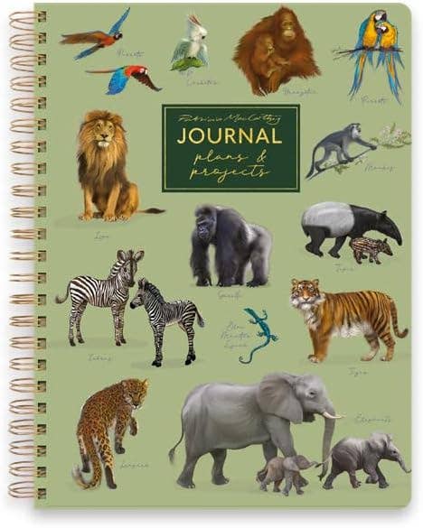 Patricia MacCarthy A5 Notebook with Dividers – Jungle Design