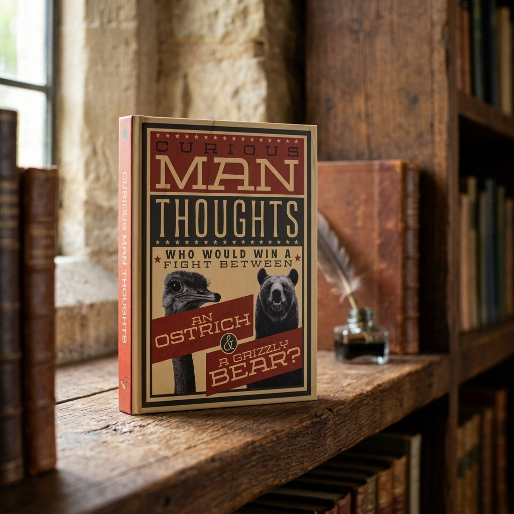 Curious Man Thoughts Funny Fact Book