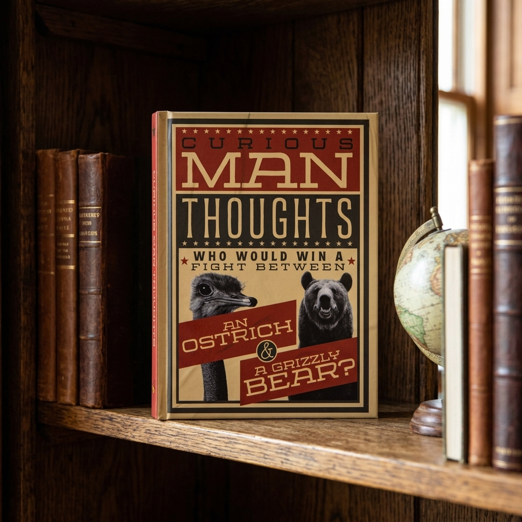 Curious Man Thoughts Funny Fact Book
