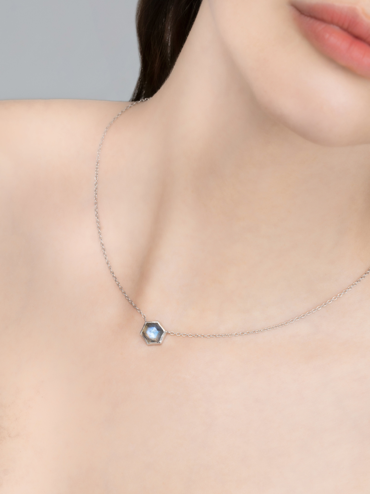 Labradorite Necklace in Sterling Silver by Vianne Jewellery