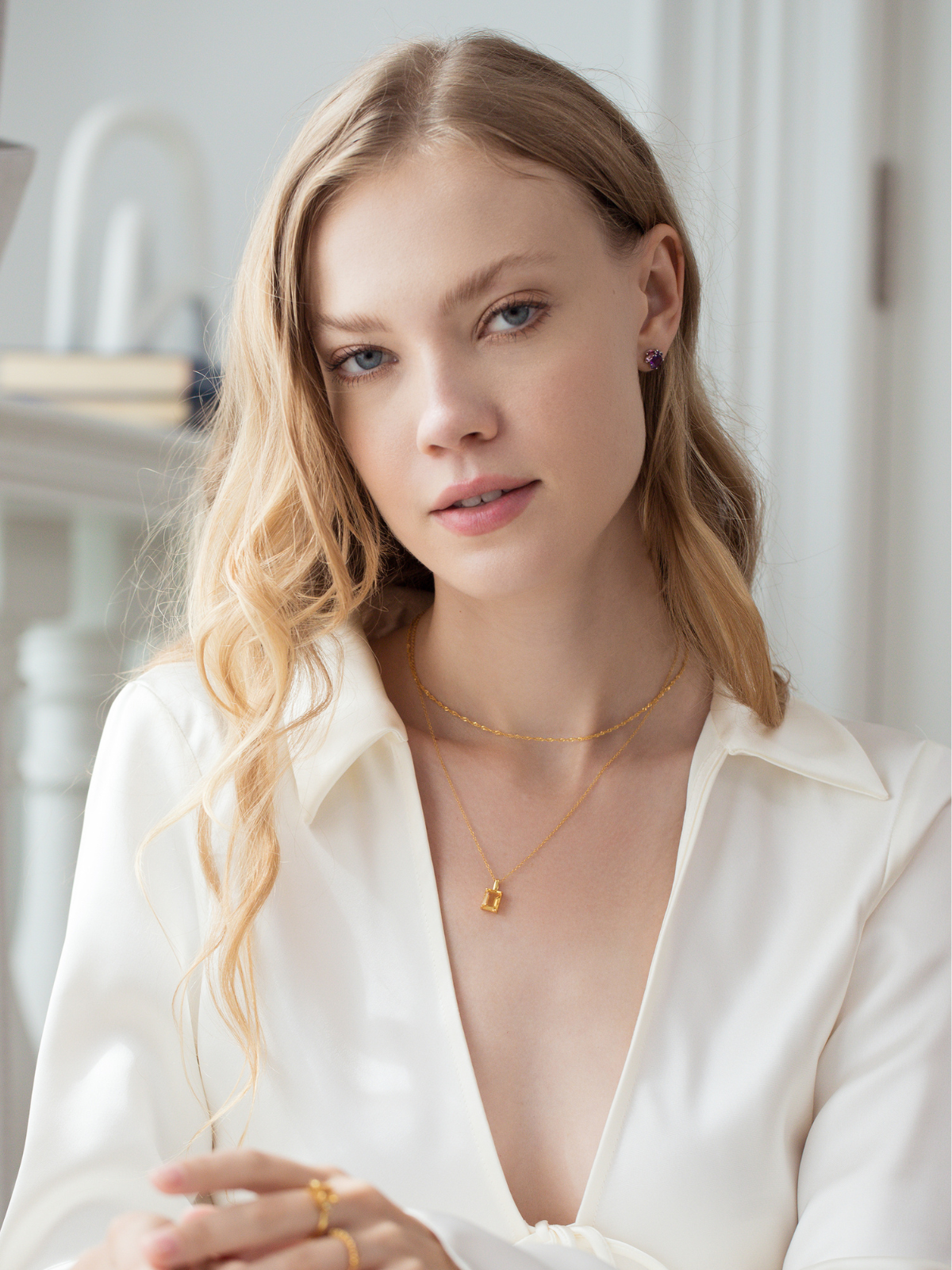 Twisted Chain Necklace in 18k Gold Vermeil by Vianne Jewellery