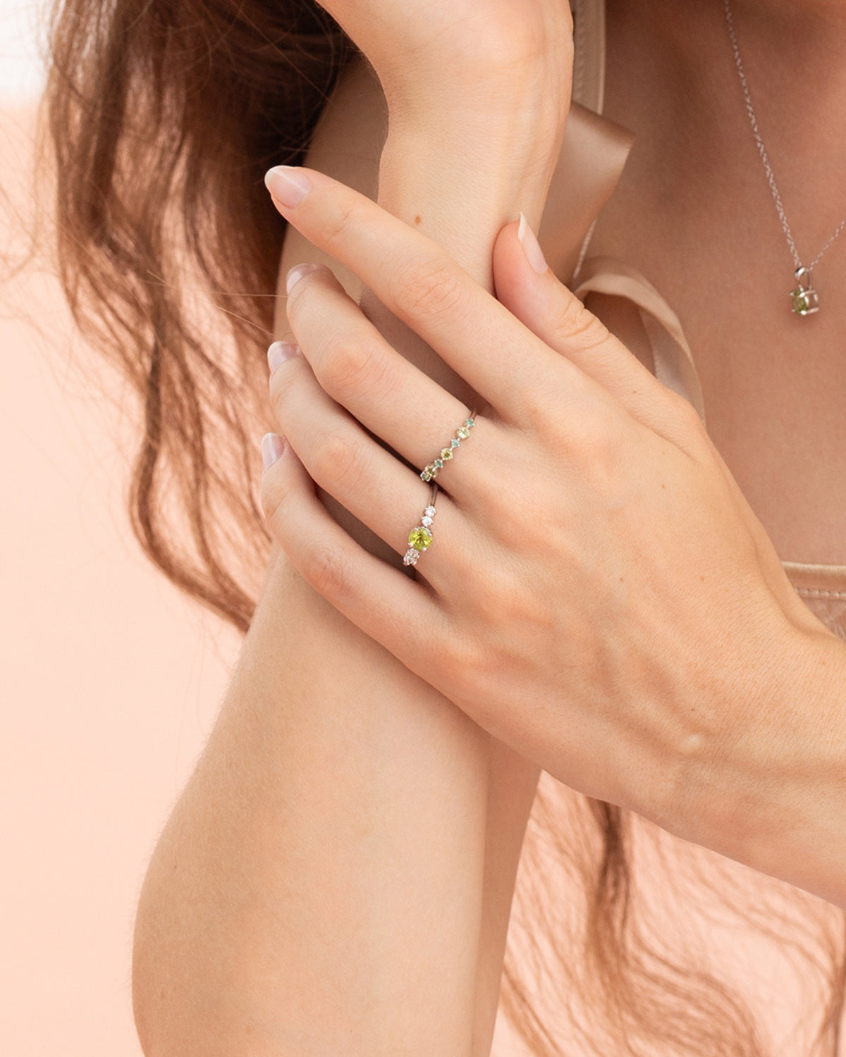 Peridot Everyday Jewellery Gift Set in Sterling Silver by Vianne Jewellery