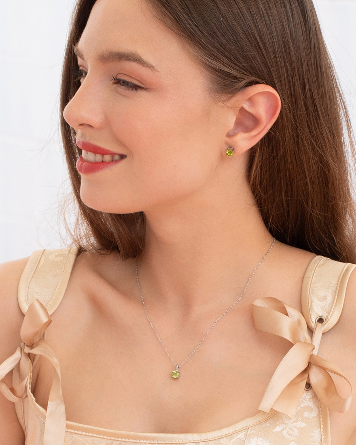 Peridot Everyday Jewellery Gift Set in Sterling Silver by Vianne Jewellery