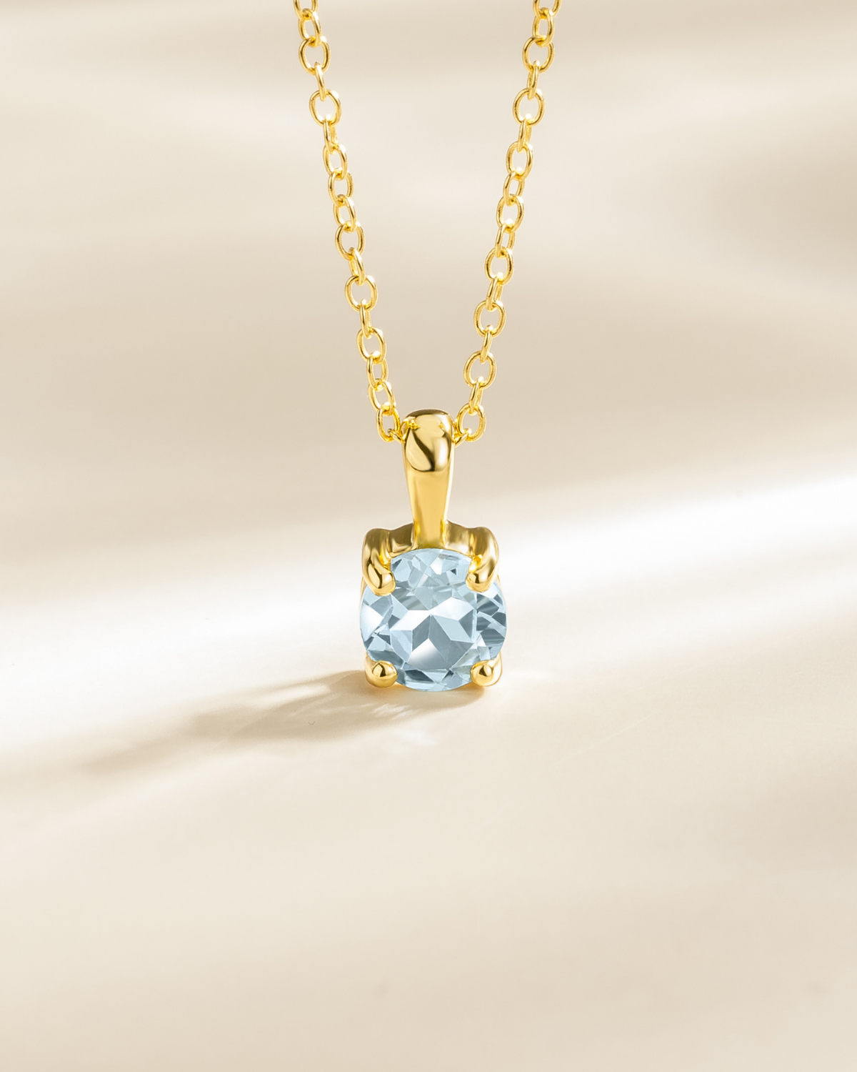 Blue Topaz Everyday Jewellery Gift Set in 18k Gold Vermeil by Vianne Jewellery