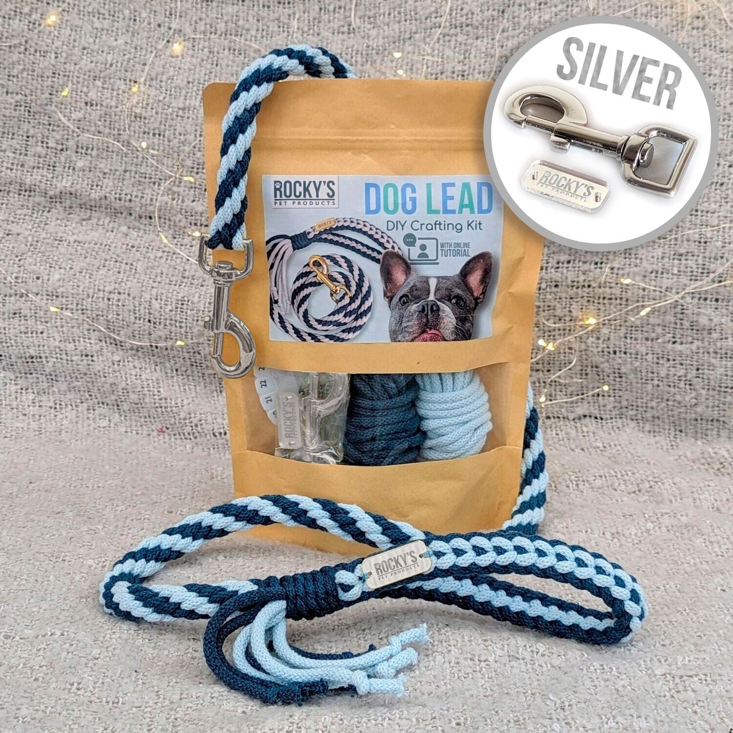Make Your Own Dog Lead Craft Kit - BLUE