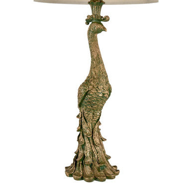 Peacock Bronze Table Lamp