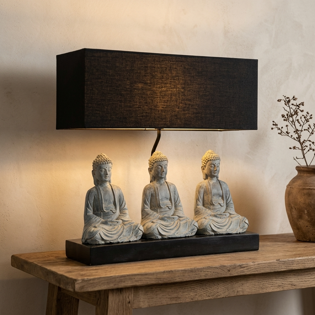Boho Buddha Table Lamp