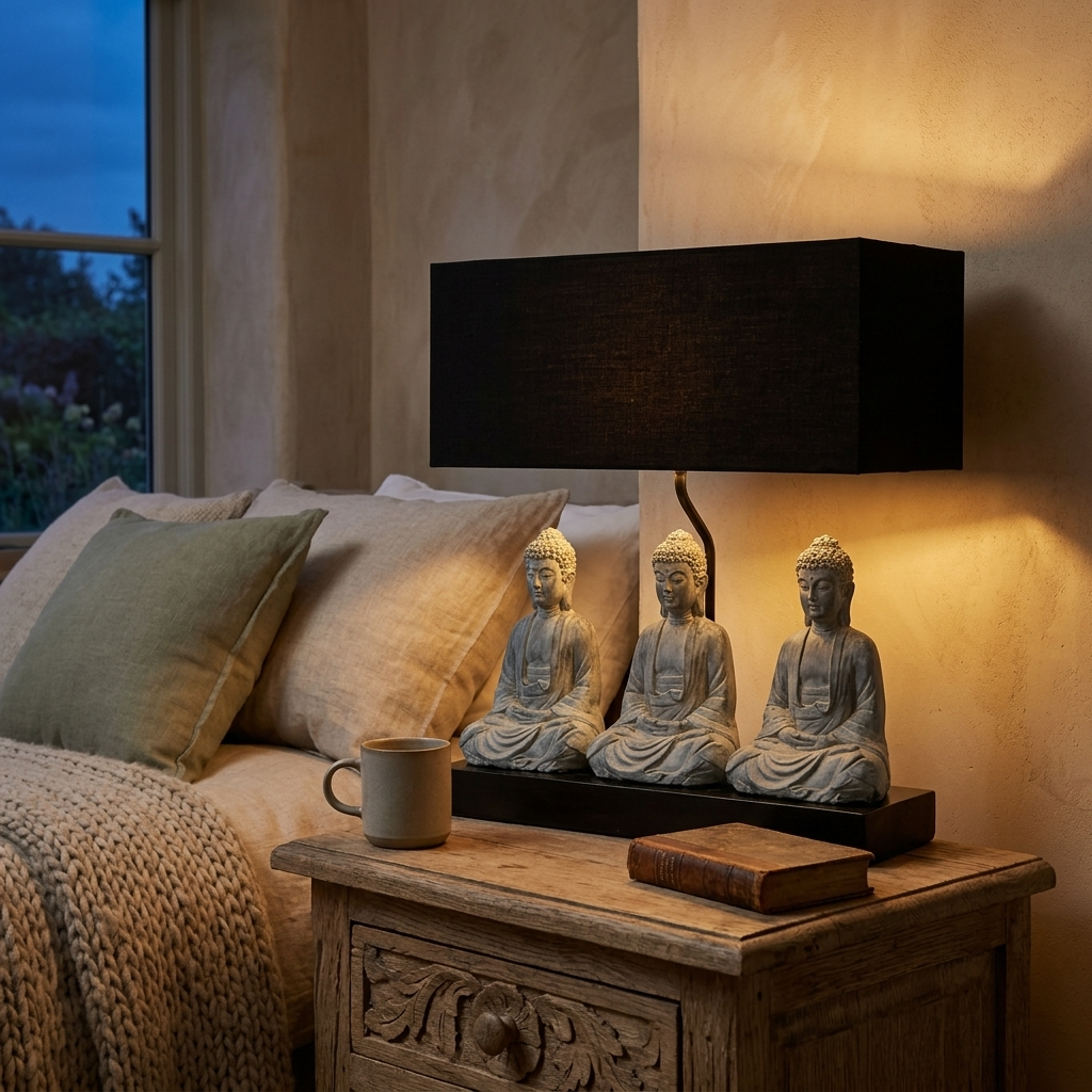 Boho Buddha Table Lamp