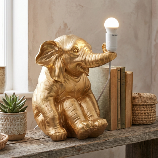 Boho Elephant Table Lamp