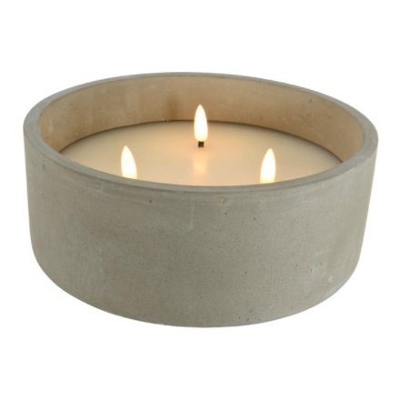 LED CONCRETE CANDLE, 20CM