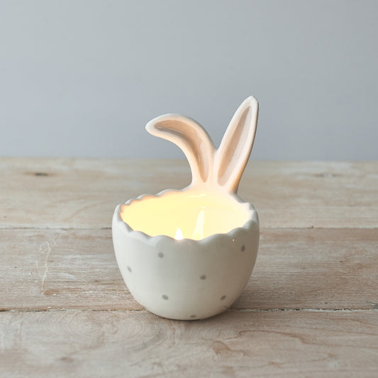 Ceramic Rabbit Ears Egg Cup, 8cm