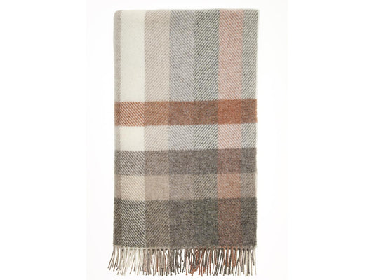 Woodale Pure New Wool Shetland Throw - Blush