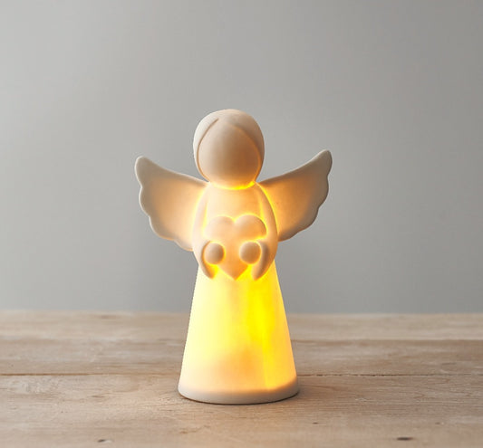 Medium LED Heart Angel