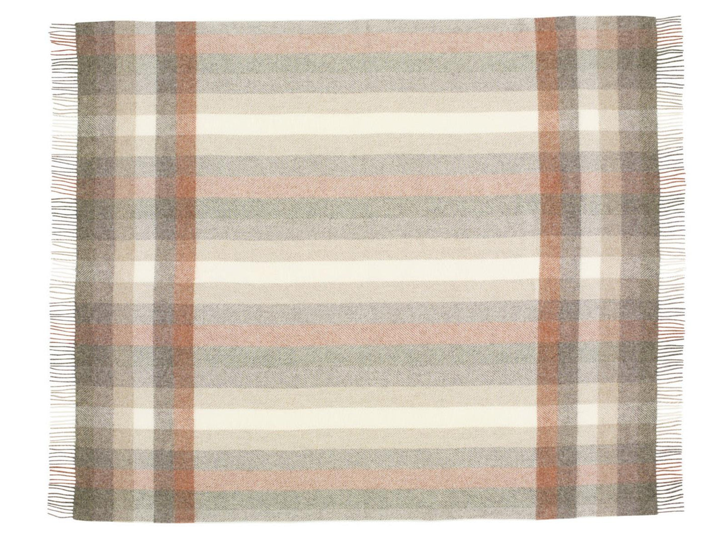 Woodale Pure New Wool Shetland Throw - Blush