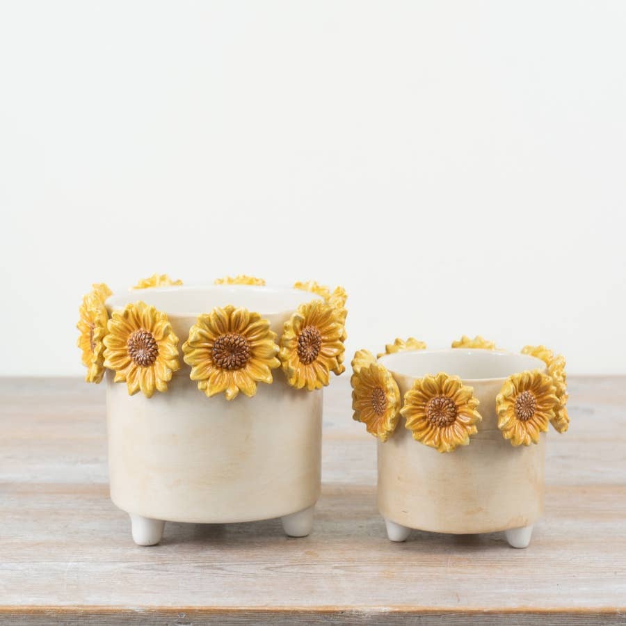 3D Sunflower Plant Pot, 17.2cm