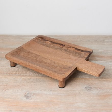 WOODEN BOARD W/FEET, 40CM