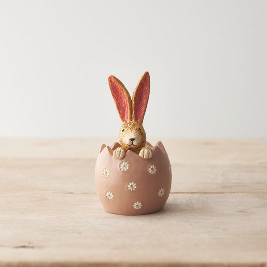 Jasper Rabbit Daisy Egg Ornament, 11cm