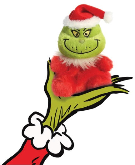 Santa Grinch Palm Pal, 13cm