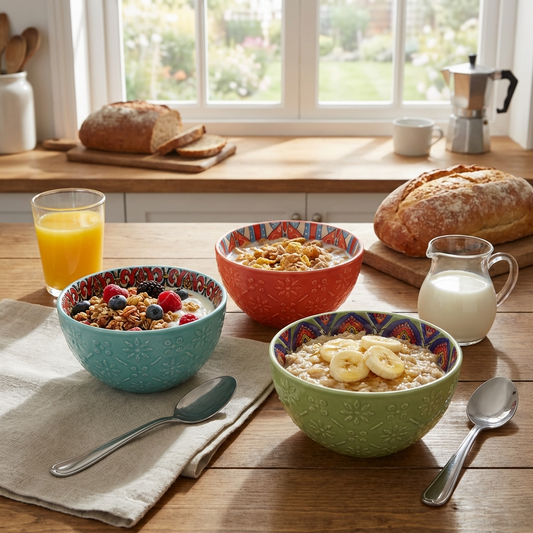 Tuscany Assorted Set of 3 Cereal Bowls 13cm